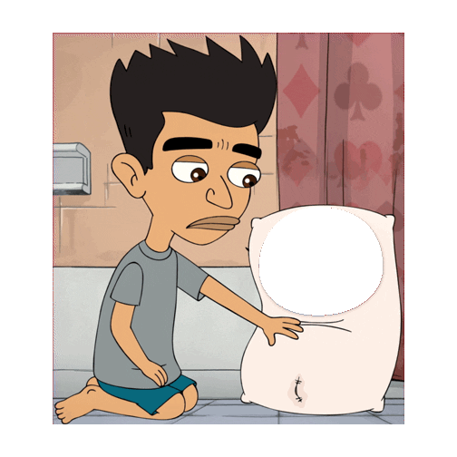 big mouth pillow Sticker by Big Mouth Netflix