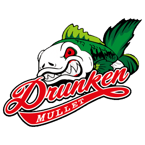 Drunken Mullet Sticker by Chasebaits