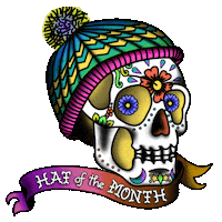 Rainbow Skull Sticker by skacel