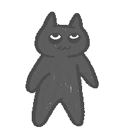 Black Cat Sticker