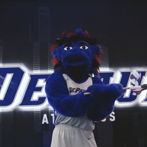 DePaulBlueDemons giphyupload nascar bigeast depaul GIF