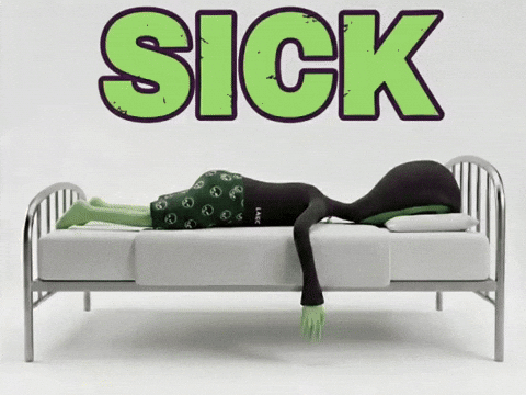 Sick Not Feeling Good GIF by Lonely Aliens