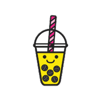 Boba Knitting Sticker by Nerd Bird Makery