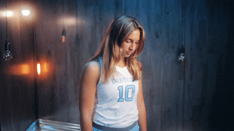University Of North Carolina Hair Flip GIF by UNC Tar Heels
