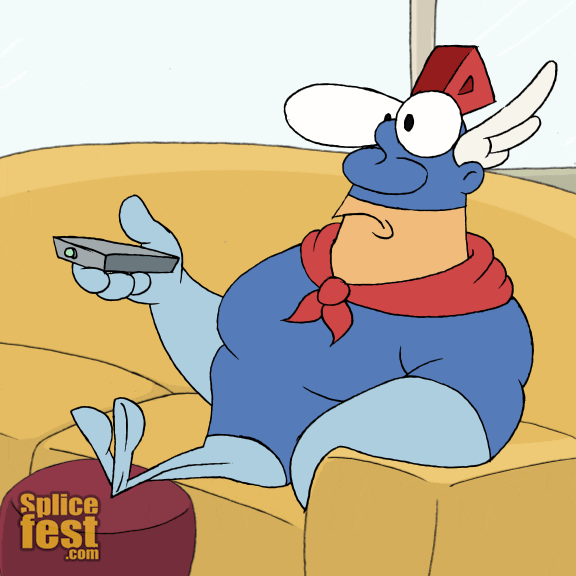 Splicefest tv bored waiting relaxing GIF