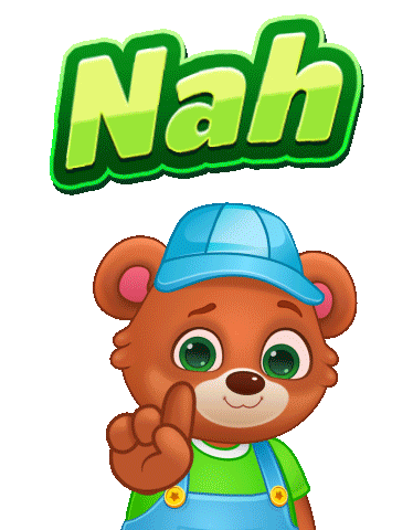 No Way Ugh Sticker by Lucas and Friends by RV AppStudios