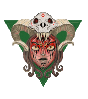 Sinkopa demon witchcraft ethnic sinkopart Sticker