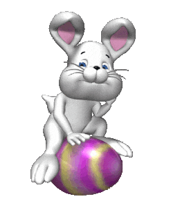 Bunny Rabbit Happy Easter Sticker