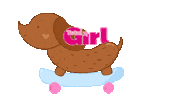 Sausage Dog Skateboard Sticker by Total Girl