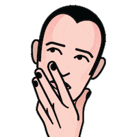 Thinking Think Sticker by Karim Rashid