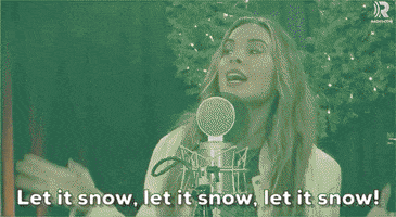 Let It Snow Singing GIF by Audacy