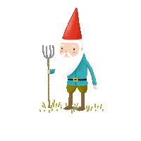 garden gnome Sticker by Sophie Corrigan