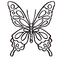 nataliemalan black line butterfly natalie malan Sticker