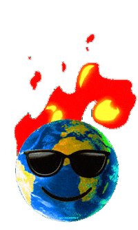 Fire Burning Sticker by PEEKASSO