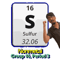 Sulfur Nonmetals Sticker