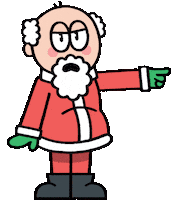 Christmas Santa Sticker by T. L. McBeth