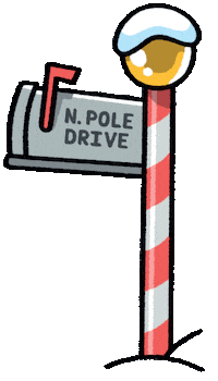 Christmas Santa Sticker by T. L. McBeth