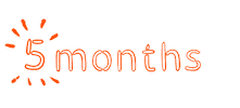 5 Months Sticker by ASF brush