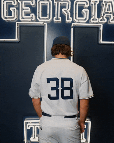 Georgia Tech Baseball GIF by Georgia Tech Yellow Jackets