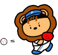 Baseball Lion Sticker