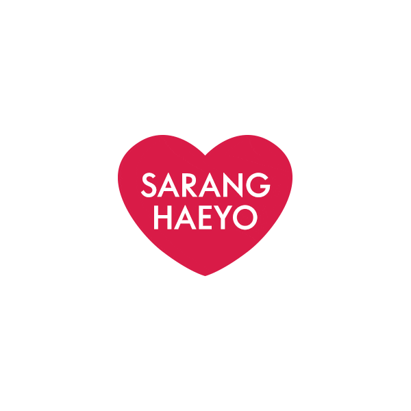 Sarang Haeyo Love Sticker by id.Oriflame