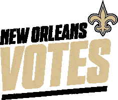 Voting New Orleans Saints Sticker by NFL