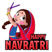 Durga Puja Navratri Sticker by Chhota Bheem