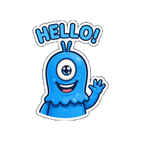 Happy Fun Sticker by Momo & Tulus