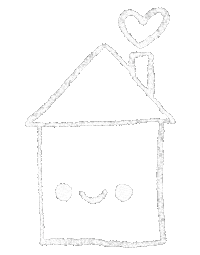 lui_klee home house home sweet home sweet home Sticker