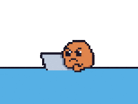 Frustrated Pixel Art Sticker by Potatozzz by 9GAG