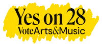 Voteyeson28 Sticker by VoteArtsAndMinds