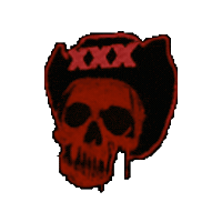 Skullhat Sticker by Sinfulcelluloid