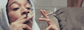 smoke smoking GIF by Wiz Khalifa