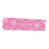 mariale10 flores cinta stationery scotch Sticker