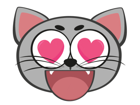 Cat Love Sticker by catmypet