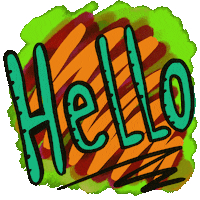 Hello Sticker by Jelene