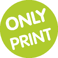 OnlyPrint green print groen drukwerk Sticker