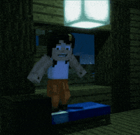 Jumping Minecraft Story Mode GIF