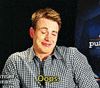 Celebrity gif. Chris Evans shrugs his shoulders lackadaisical and says "oops."