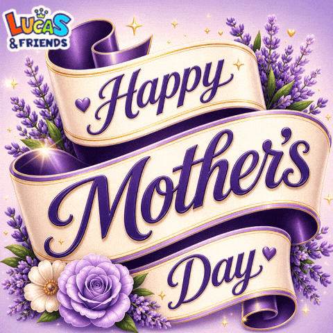 Mothers Day Flower GIF by Lucas and Friends by RV AppStudios