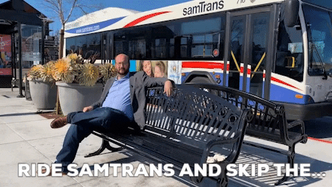 SamTrans giphygifmaker green positive bus GIF