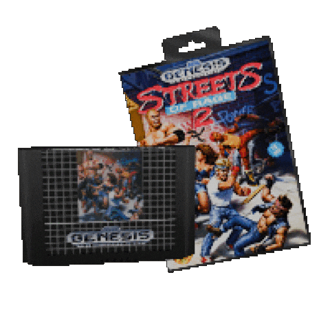 VanDammaged sega genesis low poly 3d model Sticker