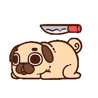 April Fools Dog Sticker by Puglie Pug