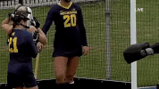 high five michigan field hockey GIF by Michigan Athletics