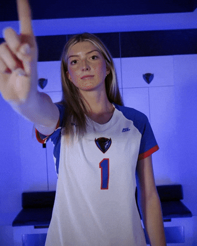 Depaul University Volleyball GIF by DePaul Blue Demons