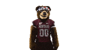 Pump Up Mascot Sticker by Montana Grizzlies