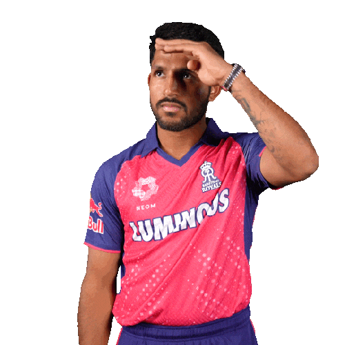 Pink Looking Sticker by Rajasthan Royals