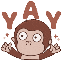 Monkey Sticker