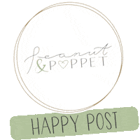 PeanutandPoppet eco eco-friendly happy mail nappy Sticker