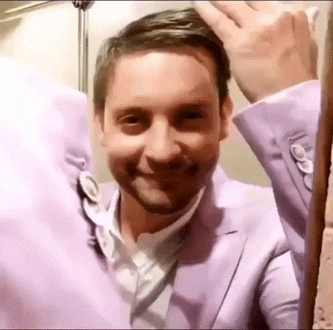 Tobey Maguire Smile GIF